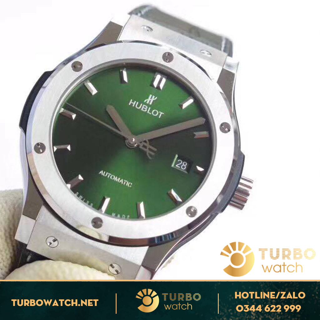 đồng hồ Hublot replica 1-1 Classic Fusion Titanium Green Swiss