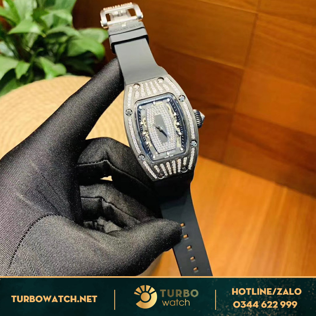đồng hồ RICHARD MILLE replica 1-1 diamond black 