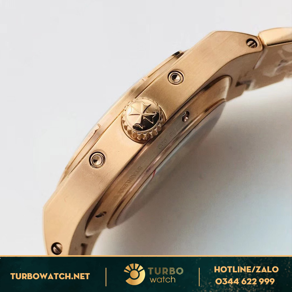 đồng hồ vacheron constantin replica 1-1  Gold mặt xanh 