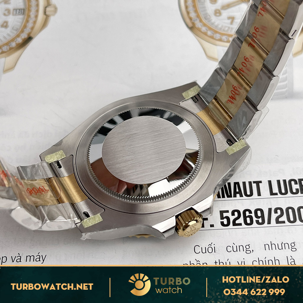 Đồng Hồ Rolex GMT-Master II Like Auth 1:1 116713LN  Bọc Vàng 18k 