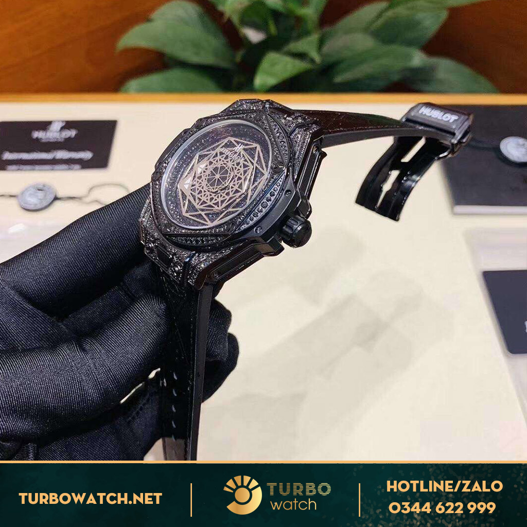 đồng hồ HUBLOT replica 1-1 SANGBLEU black 