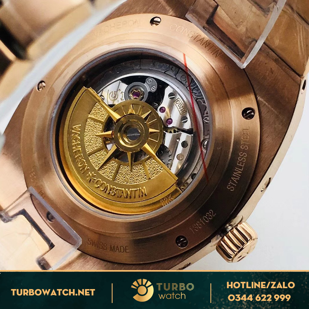 đồng hồ vacheron constantin replica 1-1  Gold mặt xanh 