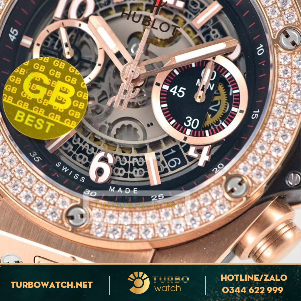 đồng hồ Hublot fake 1-1 BIGBANG UNICO KING GOLD