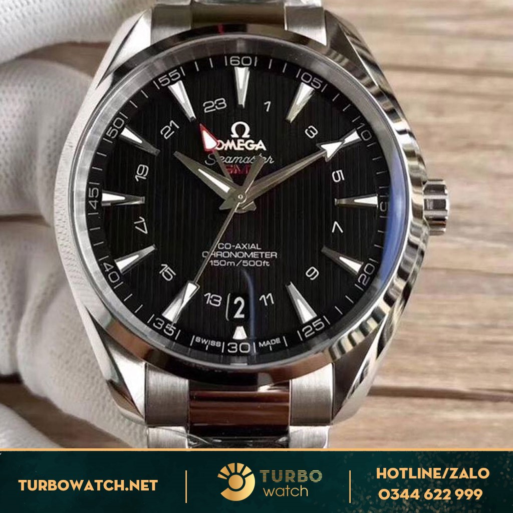 Phiên bản đồng hồ Omega Aqua Terra Co Axial GMT replica 1-1 với vẻ đẹp cuốn hút và sang trọng