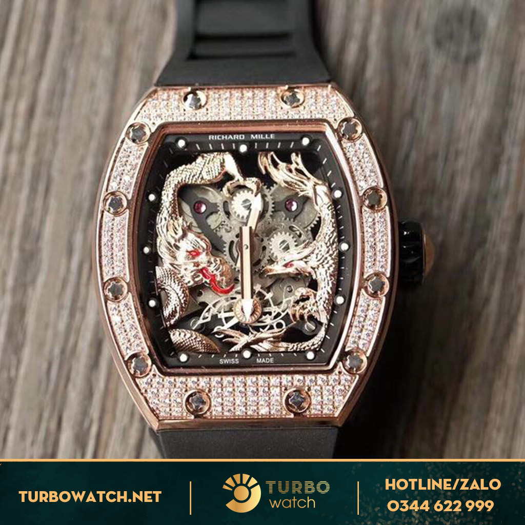 đồng hồ RICHARD MILLE  fake 1:1  RM57-01 Rồng Phượng