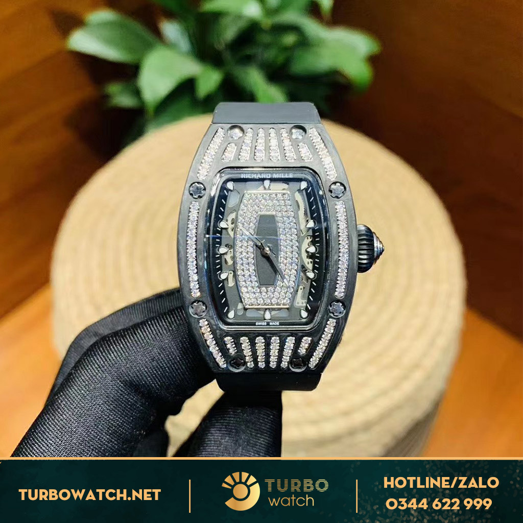 đồng hồ RICHARD MILLE replica 1-1 diamond black 