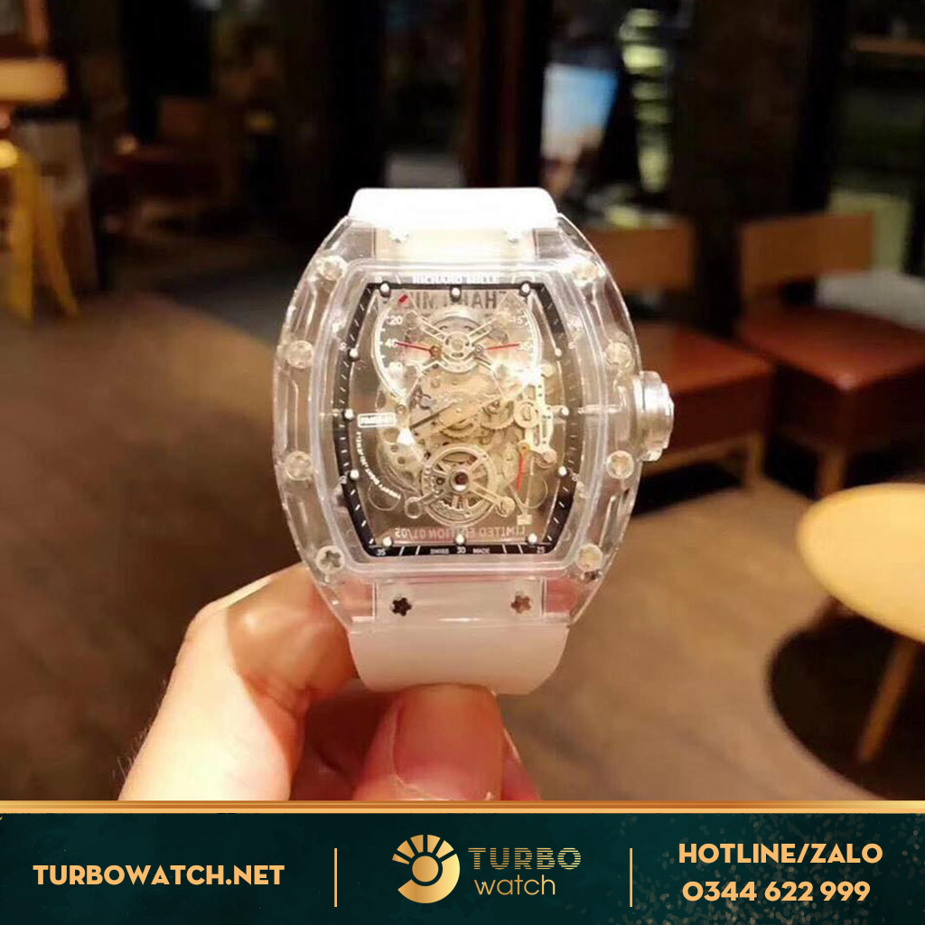 đồng hồ Richard Mille replica 1:1  RM 056 All Sapphire Crystal  