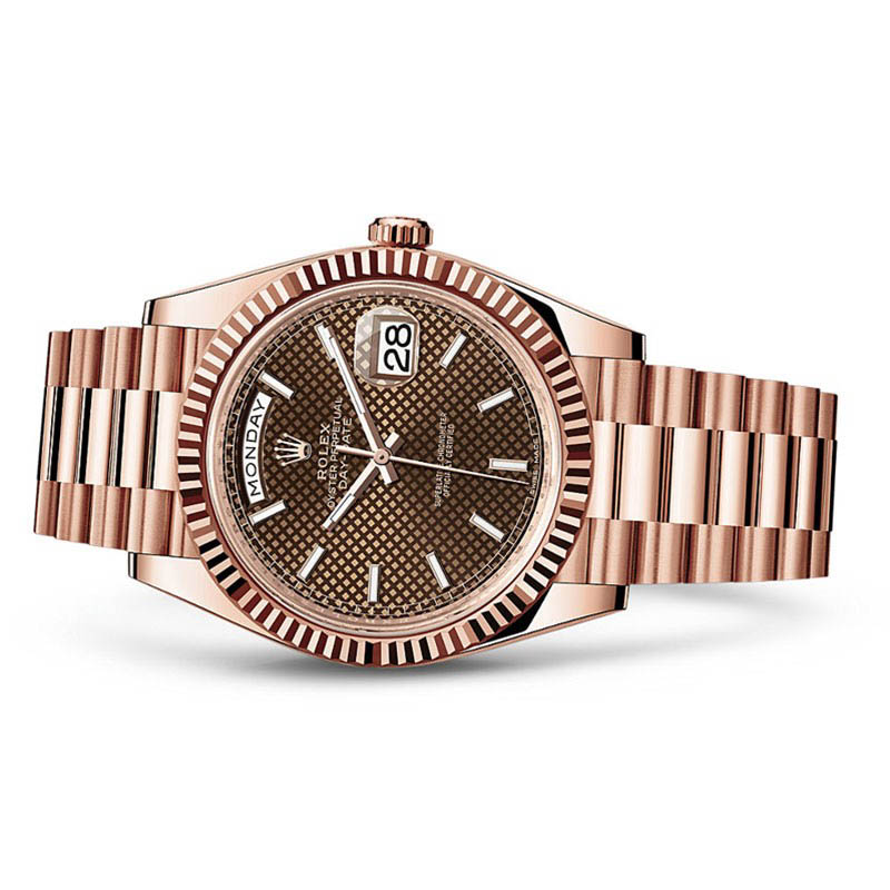 dong-ho-Rolex-Day-Date-40-Everose-Gold-Diagonal-Chocolate-Dial-President-turbowatch.net