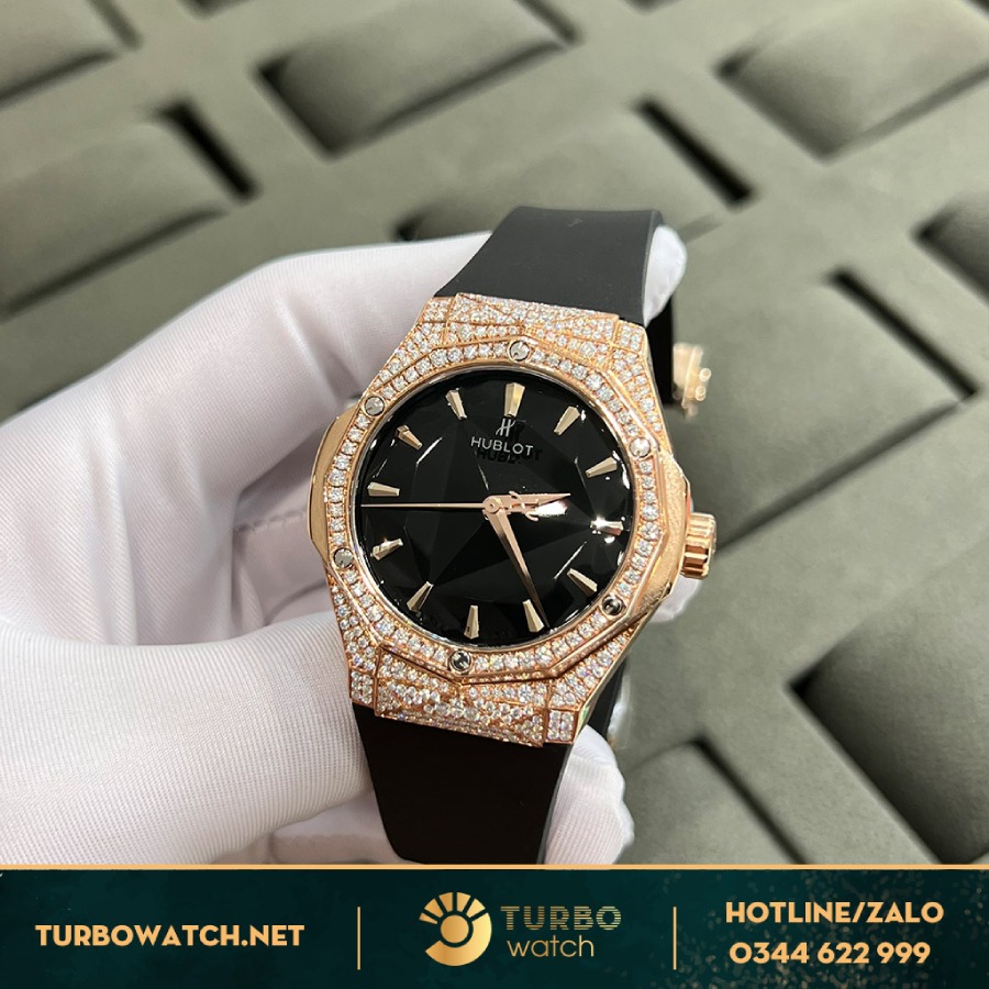 Đồng hồ Hublot Classic Fusion Rep 1:1 Orlinski King Gold Diamonds