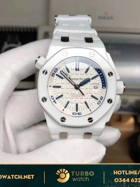 đồng hồ Audemars fake 1-1 Piguet  White Ceramic