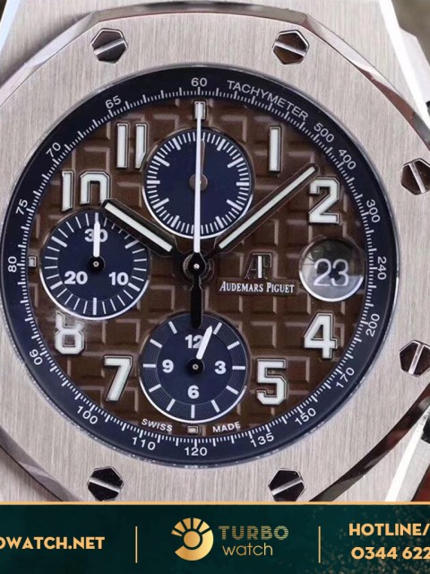 đồng hồ Audemas piguet fake 1-1 Offshore Chronograp brown