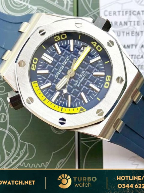 đồng hồ Audemas piguet replica 1-1 Royal Oak 42mmDiver Blue