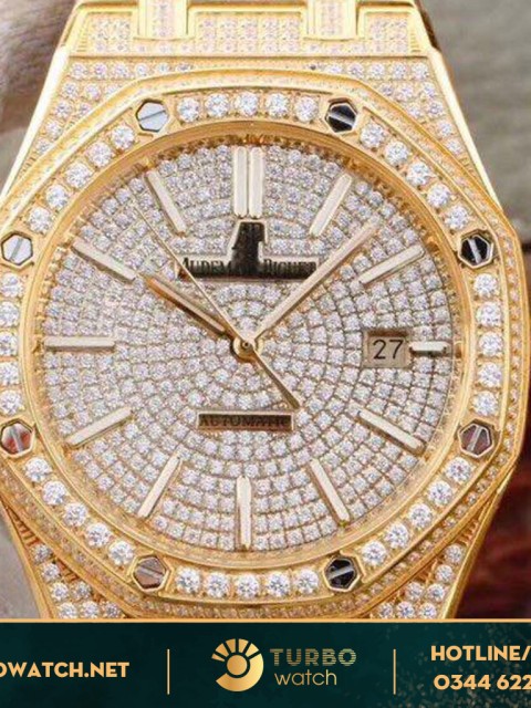 đồng hồ Audemas piguet siêu cấp 1-1 gold full diamond 