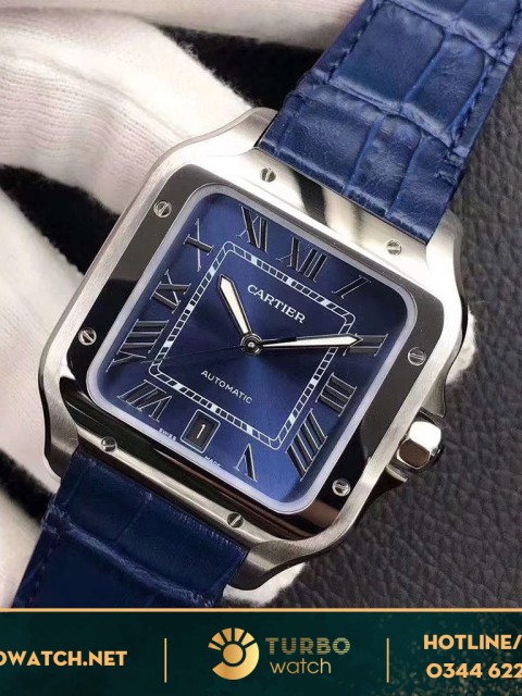 đồng hồ CATIER replica 1-1 Santos De Cartier Large Steel Bracelet