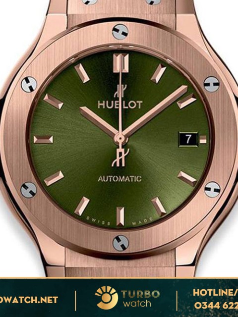 đồng hồ  Hublot replica 1-1 Classic Fusion King Gold&Green 