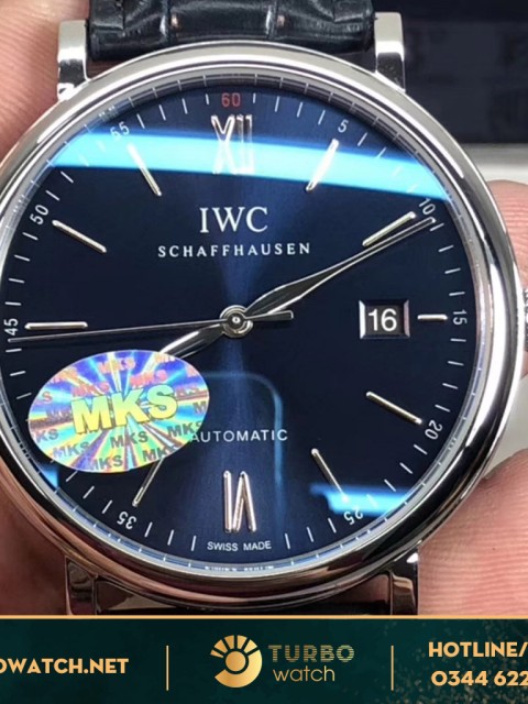 đồng hồ IWC Replica 1:1 Cao Cấp mặt xanh