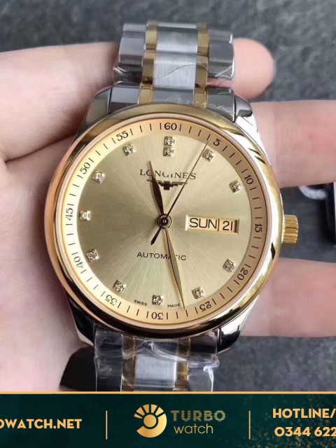 đồng hồ LONGINES Mặt Vàng Super Fake 1-1