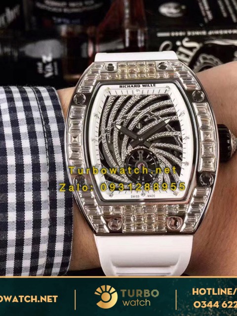 đồng hồ Richard Mille fake 1-1 RM051-02 Tourbillon Twister Pavé