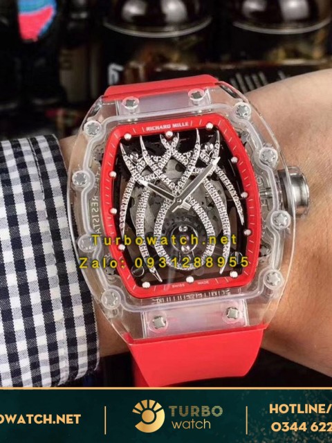 đồng hồ RICHARD MILLE fake 1-1 RM19-01 SHAPIRE RED