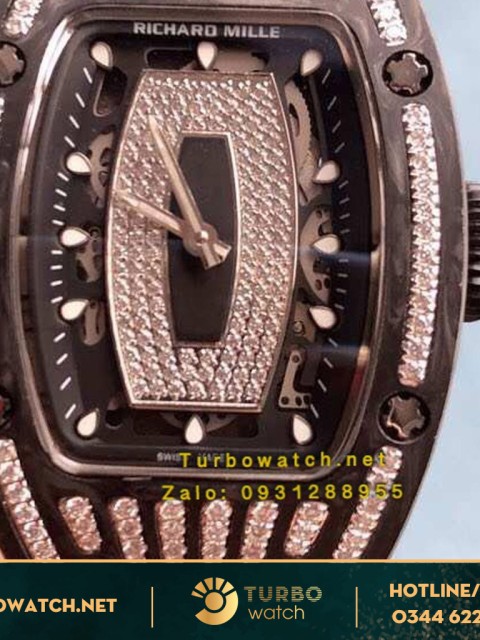 đồng hồ RICHARD MILLE replica 1-1 RM007 DIAMOND CARBON