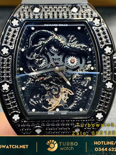 đồng hồ RICHARD MILLE siêu cấp 1-1 RM57-03 DRAGON BLACK