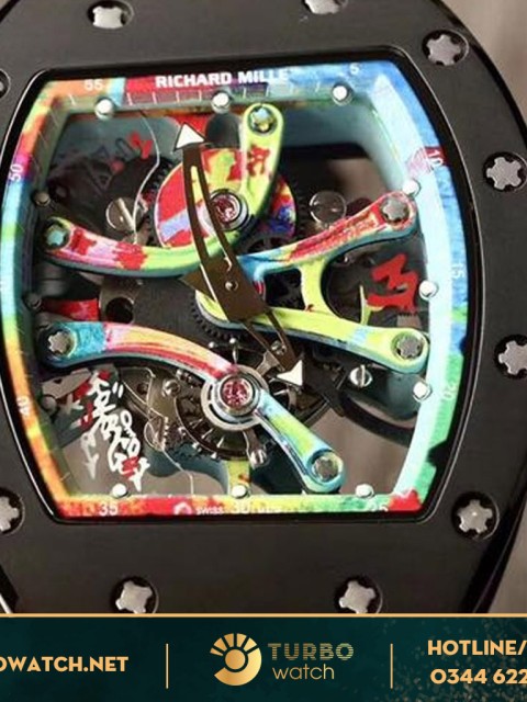 đồng hồ RICHARD MILLE super fake 1-1 graffiti watch black
