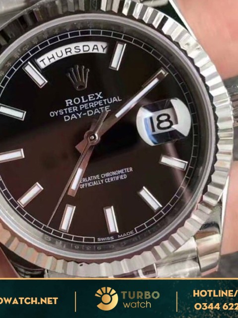 đồng hồ Rolex fake 1-1 Day-Date 36  Black