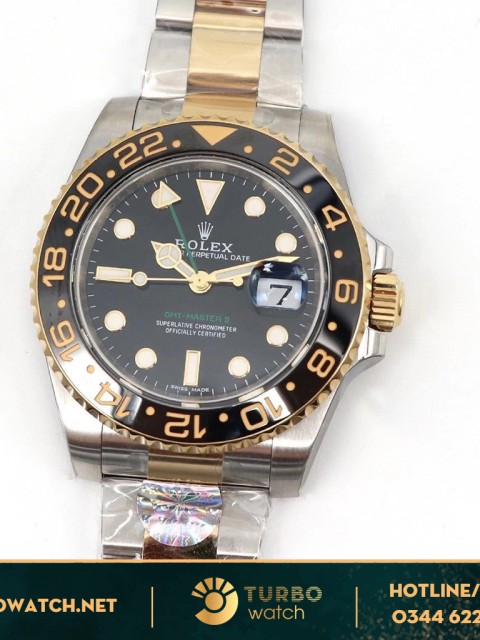 Đồng Hồ Rolex Fake 1-1 GMT-Master II Black  116713LN-0001