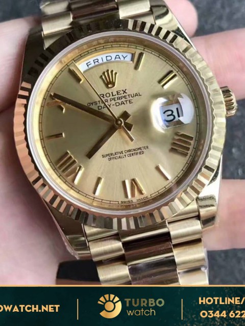 đồng hồ Rolex replica 1-1 Day-Date  Watchct yellow