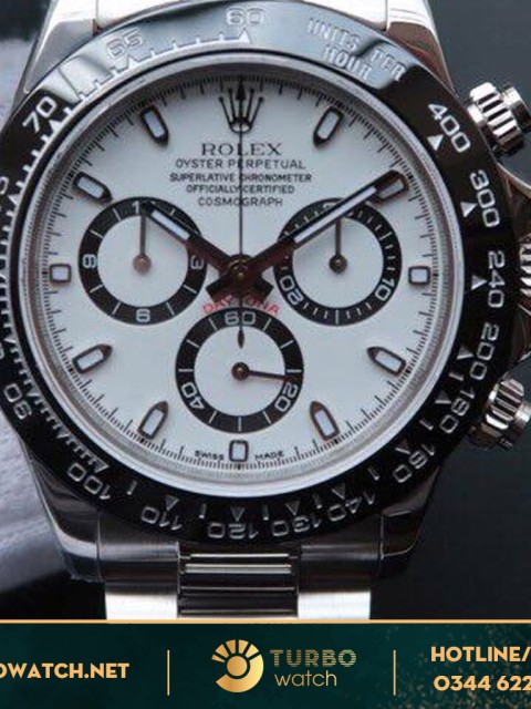 đồng hồ Rolex replica 1-1 Daytona Stainless Steel Black