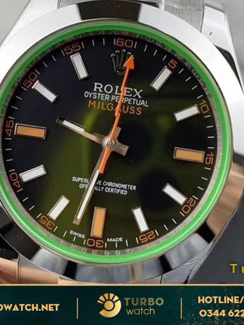 đồng hồ ROLEX replica 1-1 Milgauss 116400GV-0001
