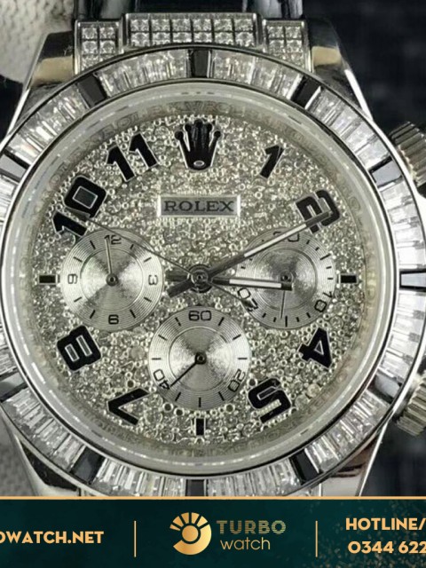 đồng hồ rolex siêu cấp 1-1 Daytona  Diamond black