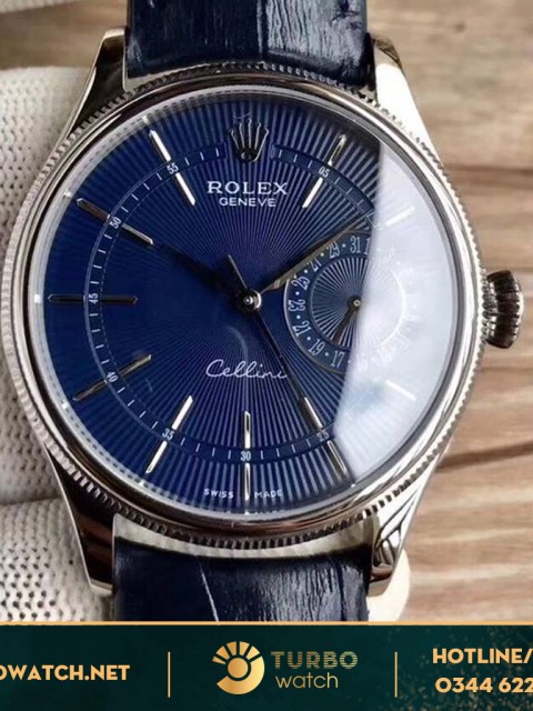 đồng hồ Rolex super fake 1-1Cellini Blue Guilloche