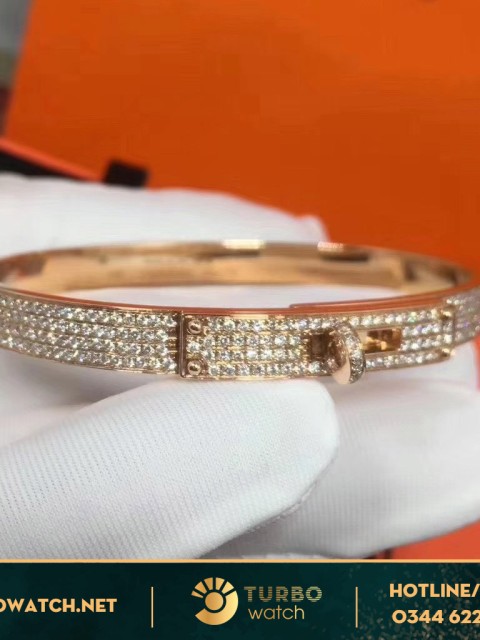 vòng tay Hermès vàng 18k kim cương